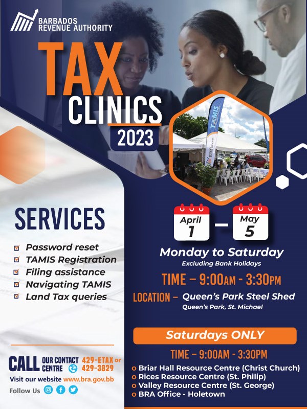 BRA Tax Clinics Begin April 1